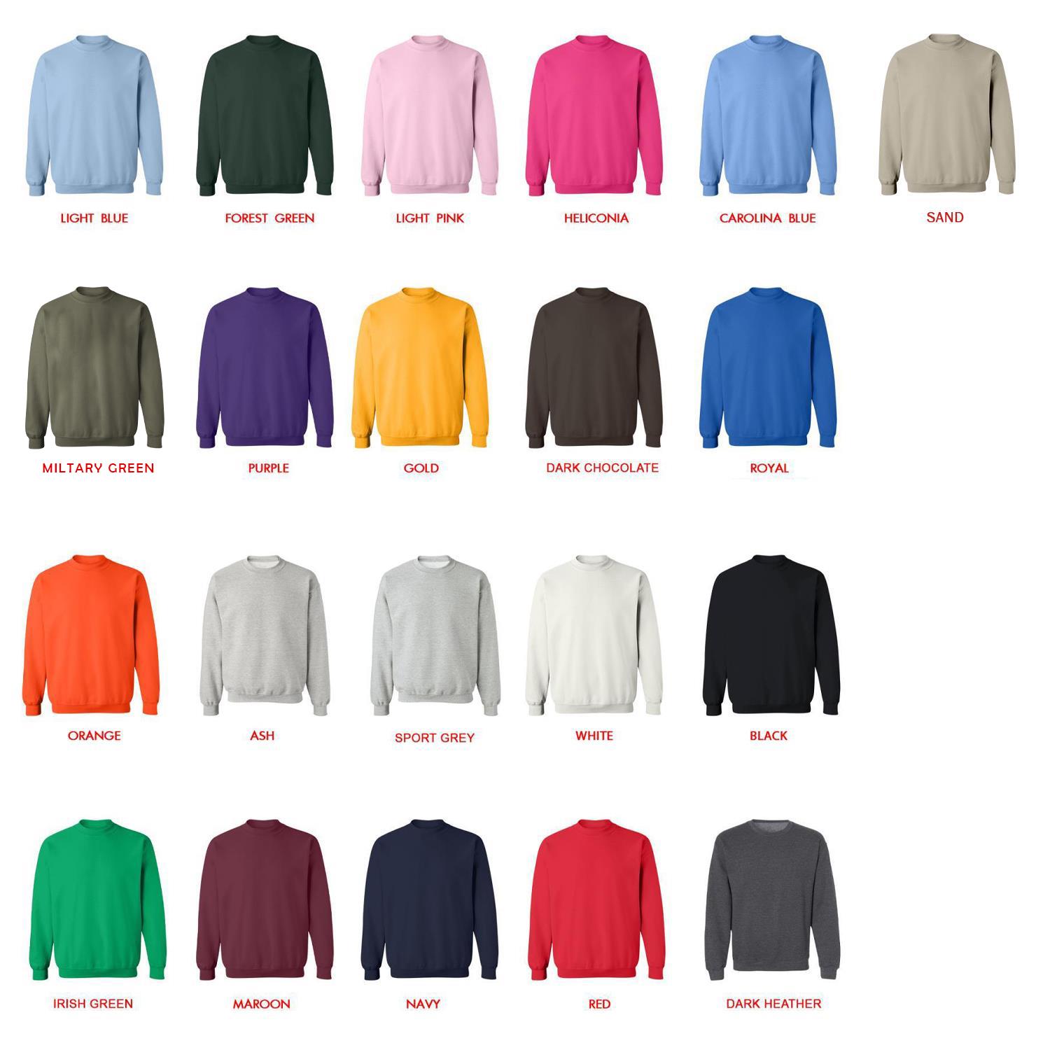 sweatshirt color chart - Animal Crossing UK Shop