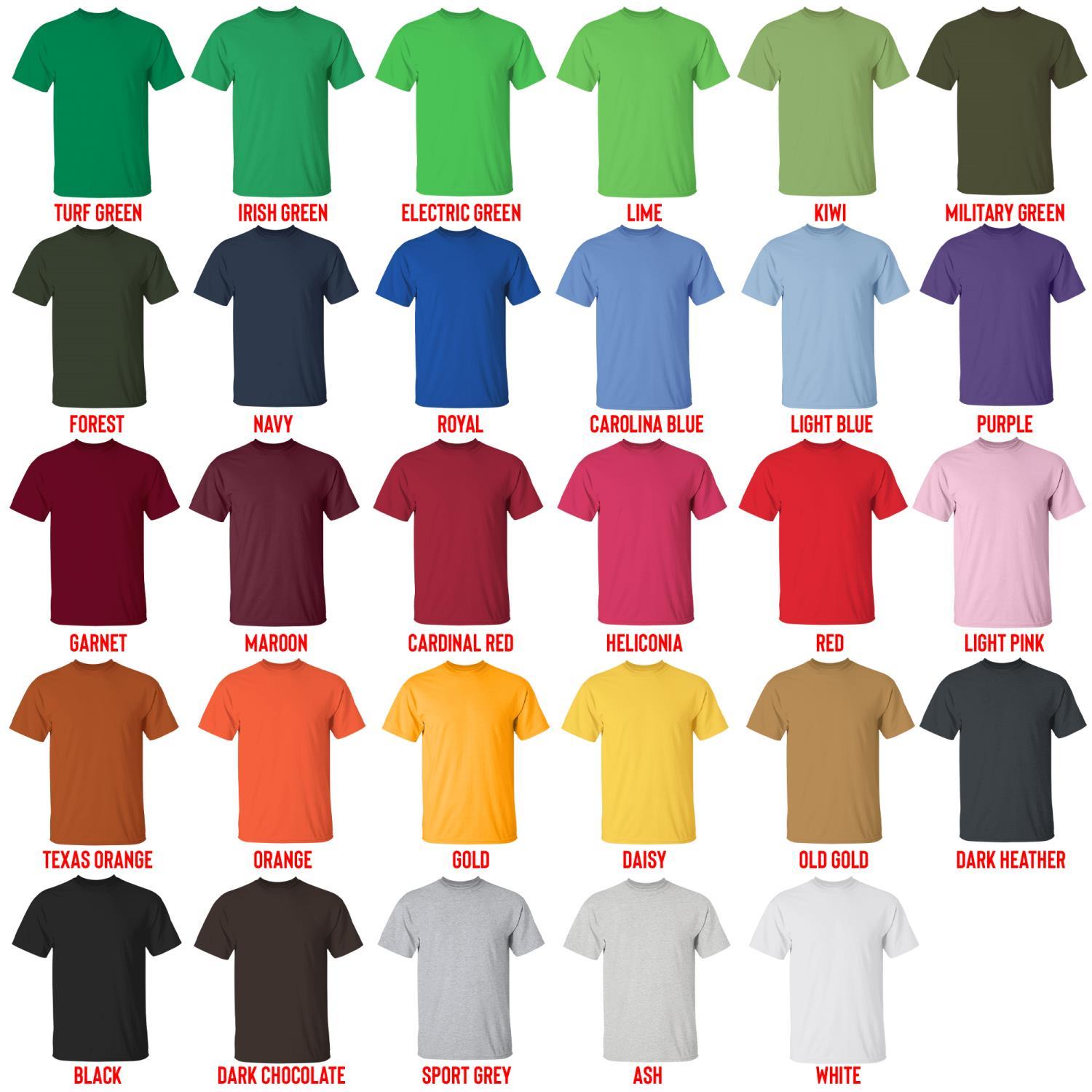 t shirt color chart - Animal Crossing UK Shop