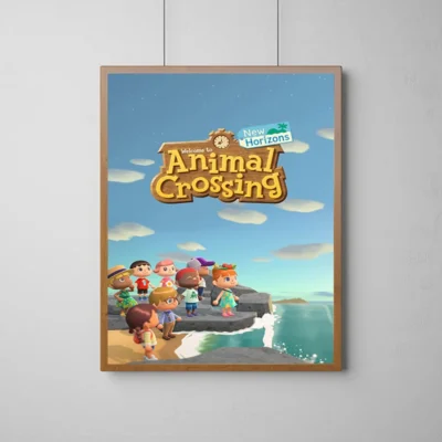 Animal Crossing Pastel Paradise Wall Art