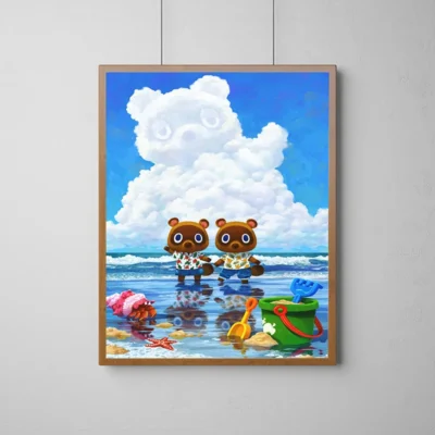 Animal Crossing Winter Wonderland Wall Art