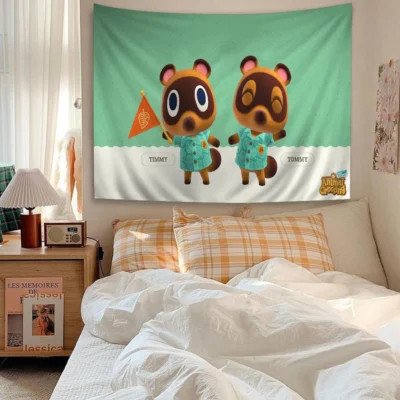 Animal Crossing Cozy Island Tapestry