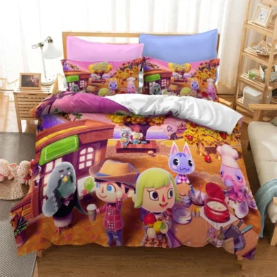 Animal Crossing Pastel Dreamland Bedding Set