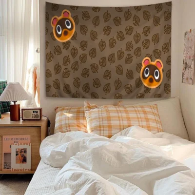 Animal Crossing Sakura Night Tapestry