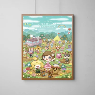 Animal Crossing Sakura Season Wall Art