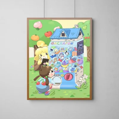 Animal Crossing Tom Nook Office Wall Art