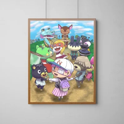 Animal Crossing Island Sunset Wall Art