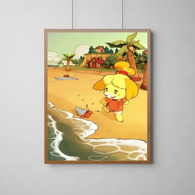 Animal Crossing Dreamy Village Wall Art