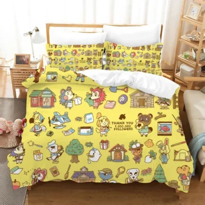 Animal Crossing Flower Garden Bedding Set