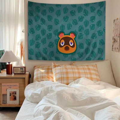 Animal Crossing Dreamy Village Tapestry