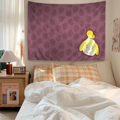 Animal Crossing Pastel Paradise Tapestry