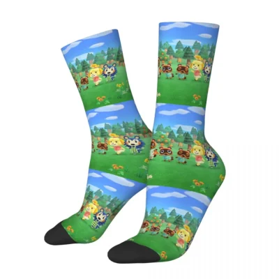 Animal Crossing Cozy Island Socks
