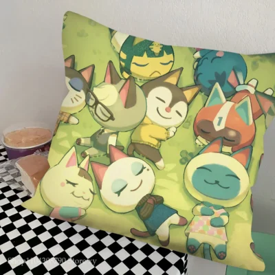 Animal Crossing Flower Garden Throw Pillow