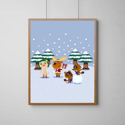 Animal Crossing Cottagecore Dream Wall Art