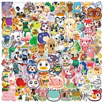10/30/50/100pcs Cute Game Animal Crossing Graffiti Stickers