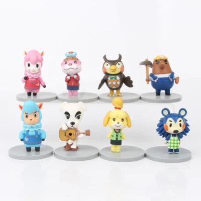 8pcs Animal Crossing Anime Figures