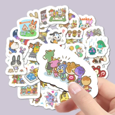 40pcs Cute Cartoon Animal Crossing Stickers