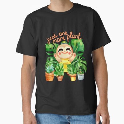 Happy Sloth With Plants T-shirt