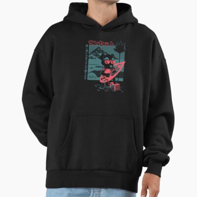 Alternative view of Animal Crossing Sunset Strings Hoodie