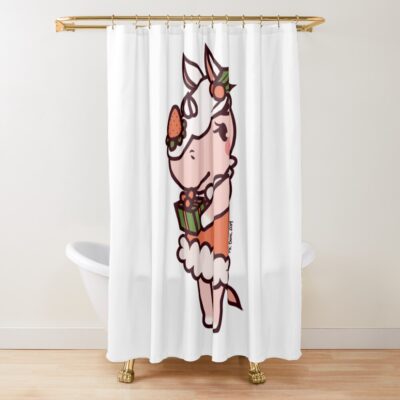Christmas Merengue Acnl Shower Curtain