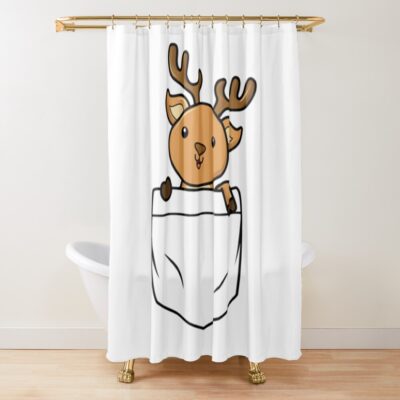 Pocket Animal Shower Curtain